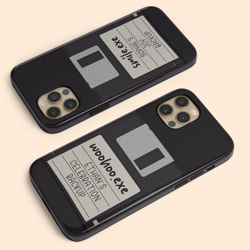 Personalized Emotional Backup Floppy Disk iPhone Case