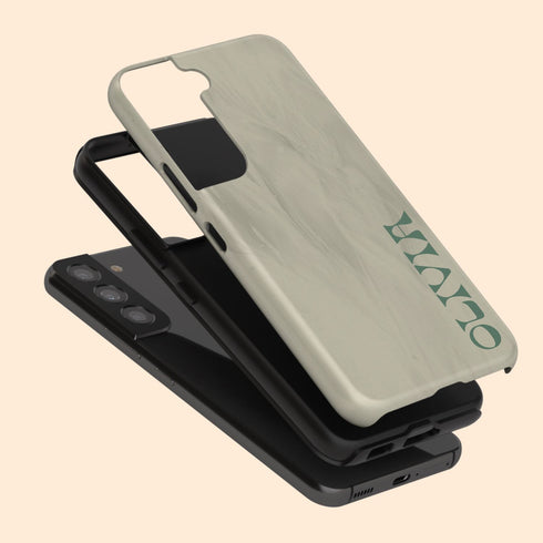 Neutral Earth Tones Custom Name Galaxy Case