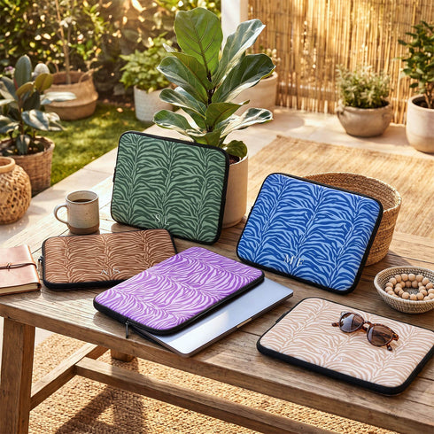Personalized Urban Zebra Laptop Sleeve