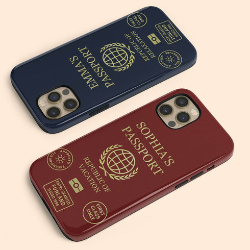Personalized Classic Passport Cover iPhone Case