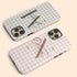 Custom Gingham Name & Initials iPhone Case