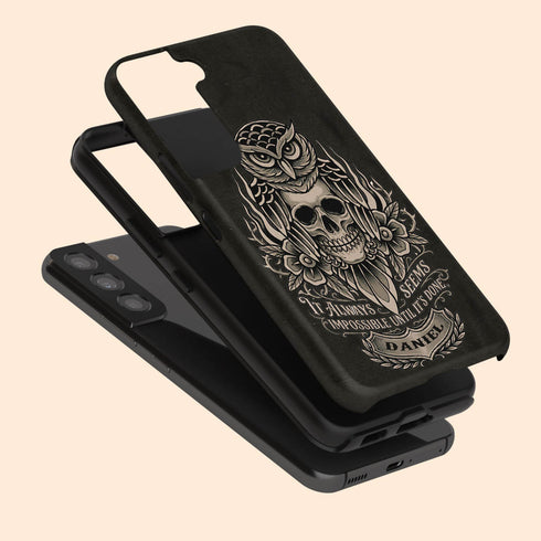 Personalized Gym Motivational Until It's Done Galaxy Case