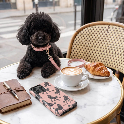 Personalized French Poodles iPhone Case