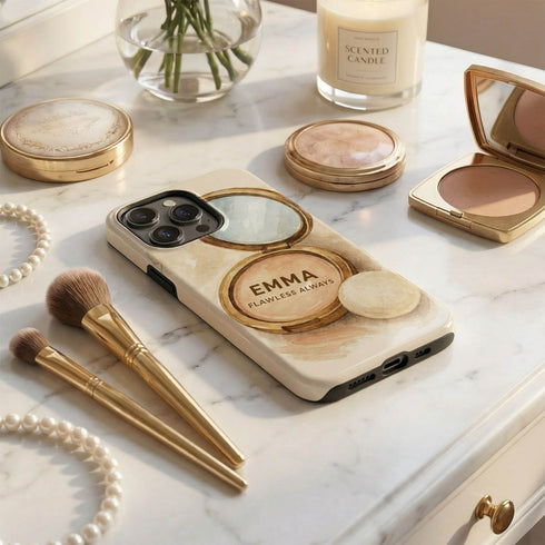 Personalized Soft Glam Flawless Makeup iPhone Case