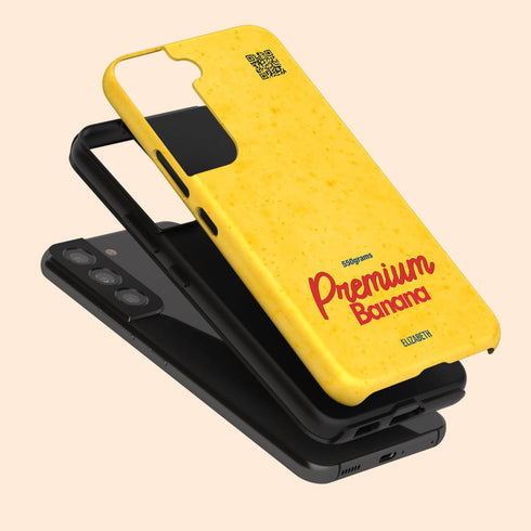 Personalized Premium Banana QR Galaxy Case