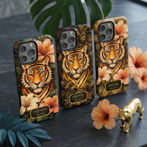 Personalized Royal Tiger Garden iPhone Case