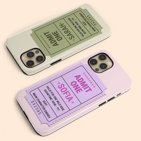 Personalized Admit One Ticket Chaos Pass iPhone Case