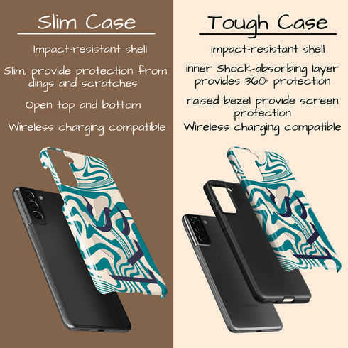 Custom Twister 3D Initials Galaxy Case