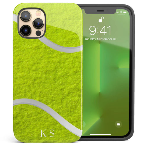 Sports Tennis Ball Initials iPhone Case