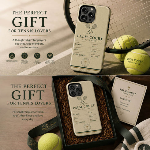 Personalized Tennis Club iPhone Case