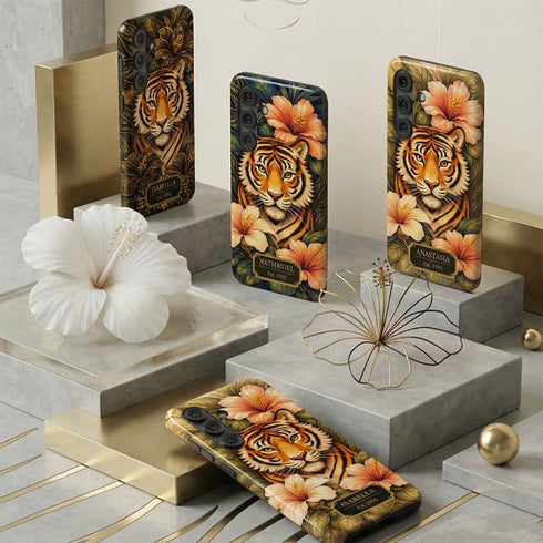 Personalized Royal Tiger Garden Galaxy Case