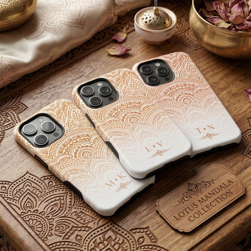 Custom Lotus Mandala iPhone Case