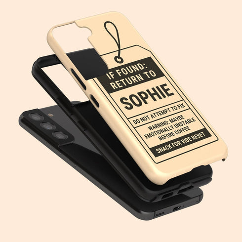 Personalized Lost & Found Tag Galaxy Case
