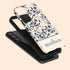 Custom Name Blue Bird & Flower Galaxy Case