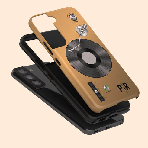 Personalized Classic Vinyl Record Player Galaxy Case