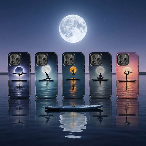 Personalized Calm Celestial Yoga iPhone Case