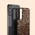 Chocolate Leopard Custom Initials Galaxy Case
