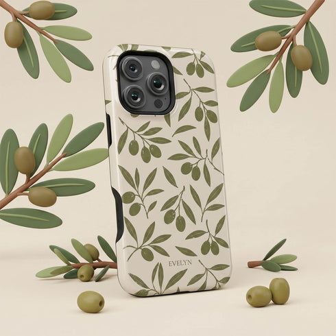 Personalized Olive Branch iPhone Case