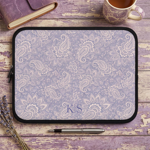 Personalized Resort Paisley Laptop Sleeve