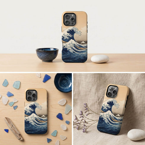 Custom The Great Wave off Kanagawa iPhone Case