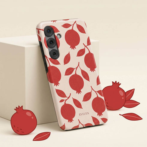 Personalized Pomegranate Bloom Galaxy Case