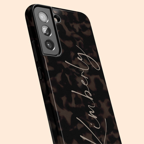 Tortoiseshell Custom Signature Name Galaxy Case