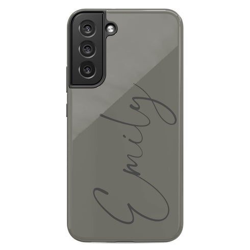 Custom Signature Name Earth Tones Galaxy Case - Dark