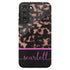 Custom Name Dark Tortoiseshell Galaxy Case