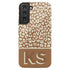 Boho Leopard 3D Initials Galaxy Case