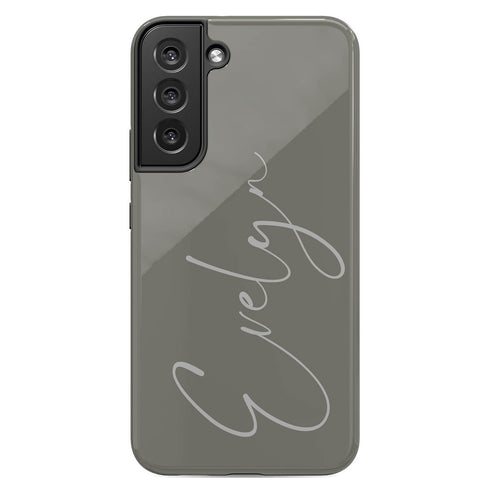 Custom Signature Name Earth Tones Galaxy Case - Light