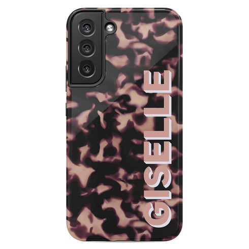 3D Custom Name Dark Tort Galaxy Case