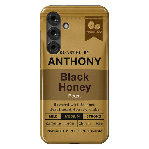 Personalized Morning Fuel Coffee Bean Bag Galaxy Case