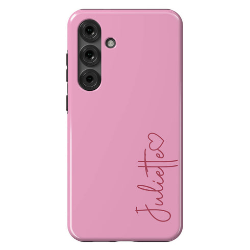 Personalized Cute Vibrant Heart Accent Galaxy Case