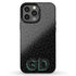 Custom 3D Initials Dark Leopard iPhone Case - Centered