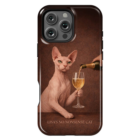 Custom Wine & Whiskers iPhone Case