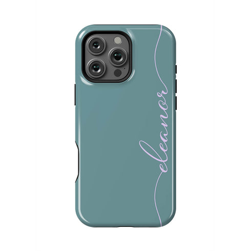 Custom Name Fresh Calligraphy iPhone Case - Vertical