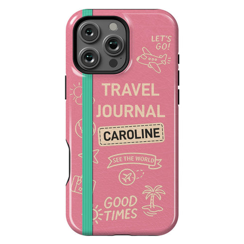 Personalized Classic Travel Journal iPhone Case