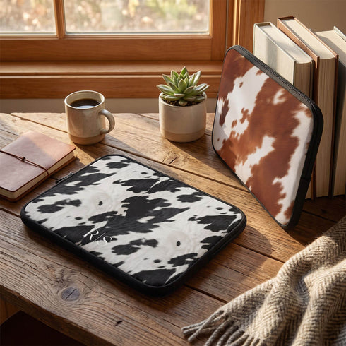 Personalized Cowhide Laptop Sleeve