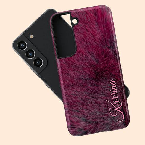 Personalized Whimsical Animal Fur Galaxy Case