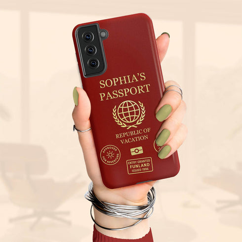 Personalized Classic Passport Cover Galaxy Case