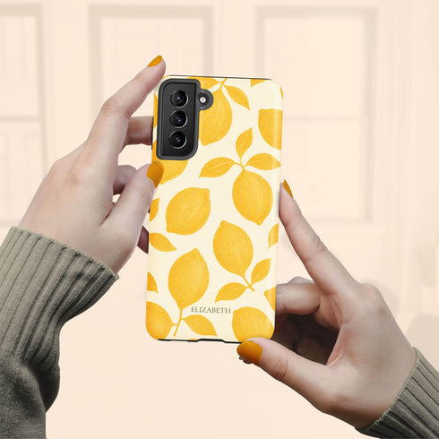 Personalized Amalfi Lemon Galaxy Case
