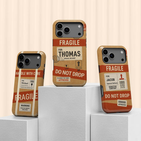 Personalized Fragile Handle With Care iPhone Case