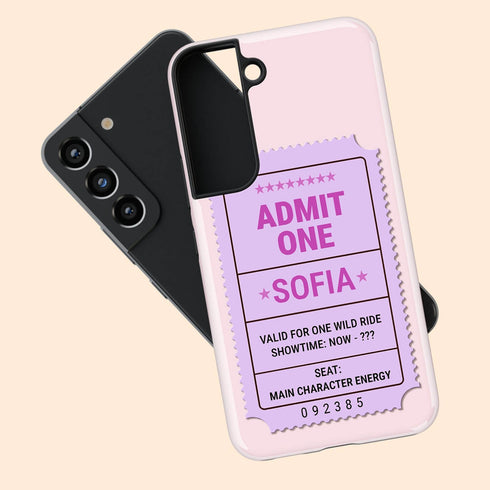 Personalized Admit One Ticket Chaos Pass Galaxy Case