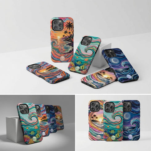 Personalized Ocean Flow iPhone Case