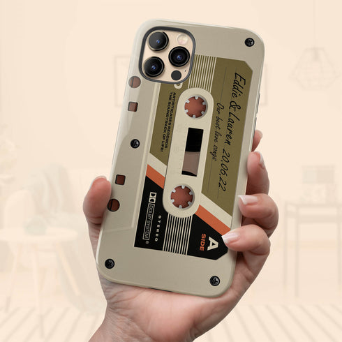 Personalized Retro Audio Cassette Mixtape iPhone Case