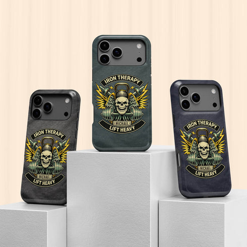 Personalized Gym Rat Iron Therapy iPhone Case