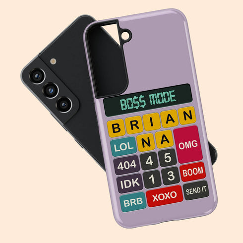 Personalized Retro Calculator Galaxy Case