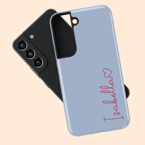 Personalized Cute Vibrant Heart Accent Galaxy Case