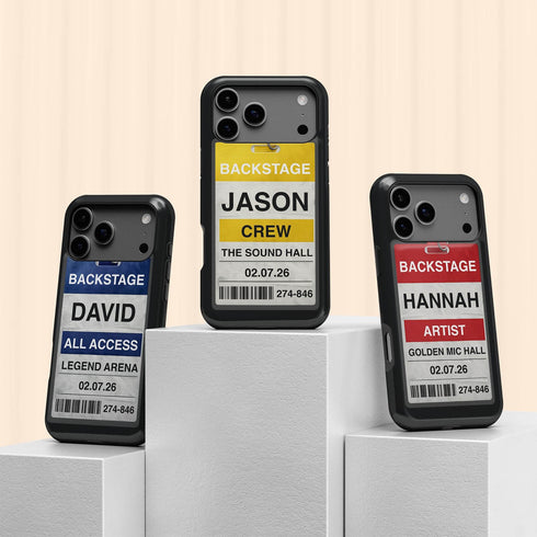 Personalized Music Concert Backstage Pass iPhone Case