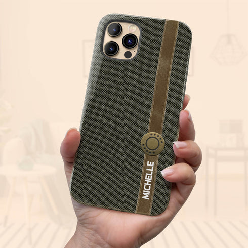 Personalized Cotton Fabric Denim iPhone Case